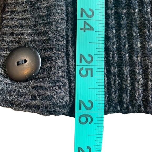 Vintage Plaid Cardigan Large Jacquard Knit VNeck 80s Sasson - Picture 11 of 15